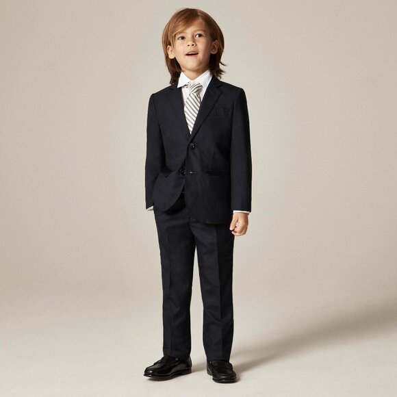 Crewcuts Ludlow Chino Suit Pant Boys 12 Blue Academia Formal Festive Polished NW - Picture 1 of 16